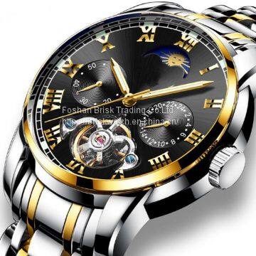 2019 New Tourbillion Waterproof Automatic Watch Men