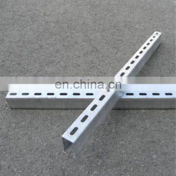 Q235 Galvanized steel metal strut c channel