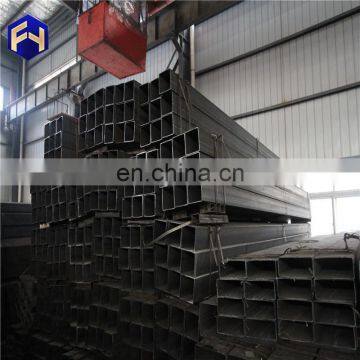 Hot Rolled Square Steel Pipe carbon steel for oil and water black square pipe in Tianjin with CE certificate