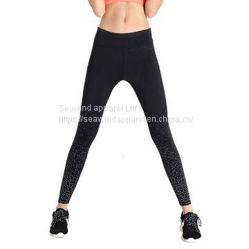Tights Active Yoga Pants Fitness Running Leggings OEM Service Womens Sportswear For Reflective Safety Out Door Running