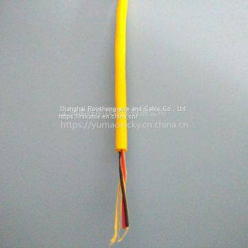 Yellow & Blue Sheath Rov Cable 1000v Good Bendability Cable