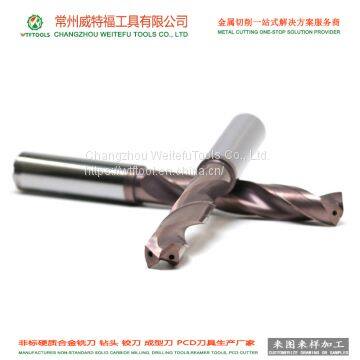 China supply WTFTOOLS carbide tungsten steel inner coolant drilling bit