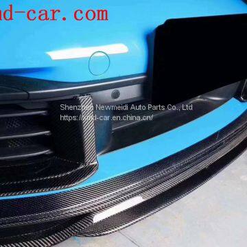 Carbon Fiber Small Body Kit Front Rear Lip Chin Bumper Side Skirt Spolier for Porsche 992 photo-3