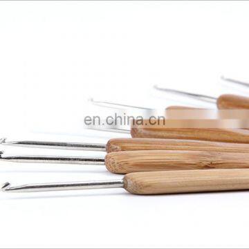 20pcs/set Bamboo Crochet Hook Set Aluminium Knitting Needles for Sweater Weave Tools photo-5