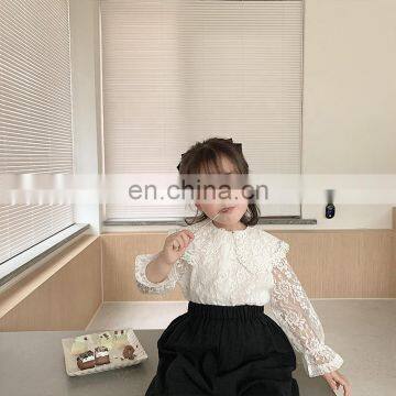 6780 Baby Boutique Clothing Girls Kids Sweet Shirt Long Sleeve Lace Blouse photo-2