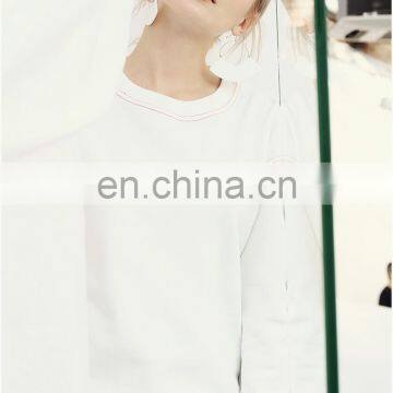 LAITE H2025 High Quality Women Embroidery Casual Sweatshirts Women Crew Neck Sweatshirts Pullover photo-4