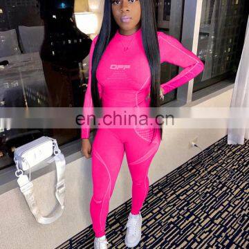 2020 New Arrivals Women Fashion Digital Printed Sportswear Suit Ladies Two Piece Clothing Set 2 Pieces Set Women Clothing photo-4