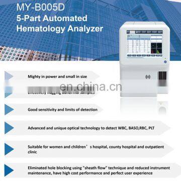MY-B005D Clinical Analytical Instrument 5-part Cbc+diff or Cbc Machine Fully Automatic Hematology Analyzer photo-2