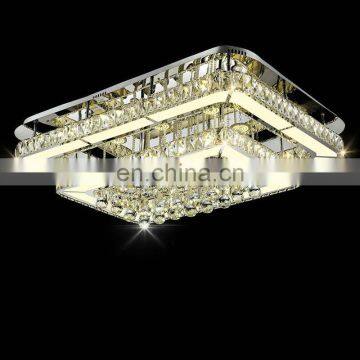 Luxury Rectangular Crystal Ceiling Lamps Living Room Bedroom Restaurant Ceiling Lamps photo-4