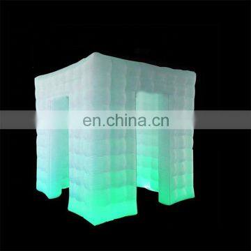 Cheap Large Cube House Inflatable Building Tent Inflatable LED Lighting Photo Booth for Wedding Party