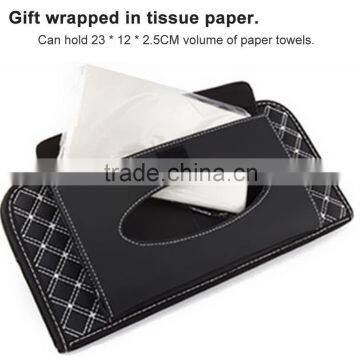 New Double-Deck Auto Car Visor CD/DVD Bag Storage Holder/Tissue Bag,Red+Black photo-4