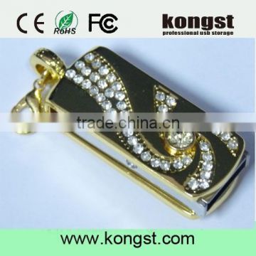 Metal Diamond Jewelry luxury design Usb Flash Drive Disk Memory Stick