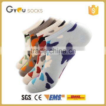 Man's wholesale colorful camouflage pattern sock ankle socks