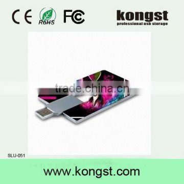 full printing 4gb swivel usb business card\credit card\card usb