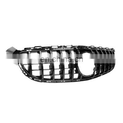 Glossy Black W205 C63 GT Grill Grille for Mercedes Benz C63 AMG 15-19 photo-3