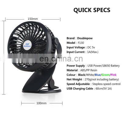 New Arrivals Electric Fan Charging Rechargeable Usb Mini Desk Fan With Clip for Cooling photo-2