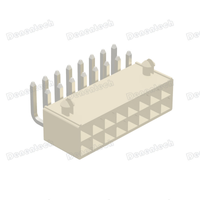 Denentech 4.20mm Pitch Dual Row Right Angle DIP Wafer Connector photo-3