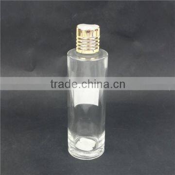 100ml round glass cosmetic lotion bottle with pump