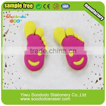 Toy Footprint Shaped 3D Rubber Erasers for Children photo-2