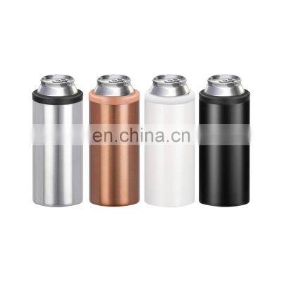 double wall metal cola beer durable custom metal can cooler insulated stainless steel