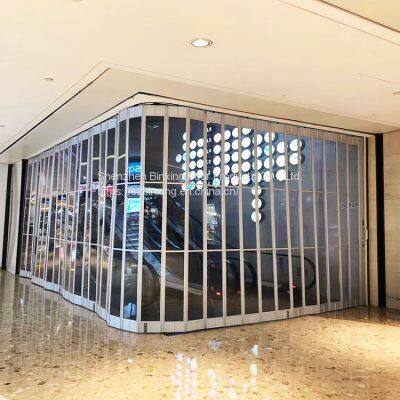 Кристальная складывающаяся дверь