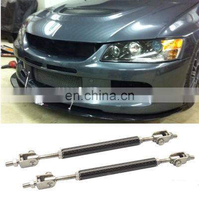 Universal Adjustable Stainless Steel front bumper lip support rod splitters rods, splitter solid rod ends