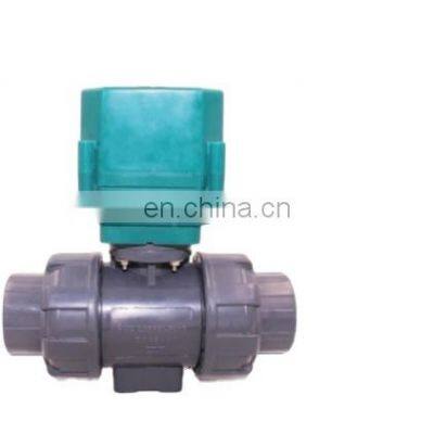 small motorized valves DN20 DN25 1inch DN32 CTF-001 10nm 12v upvc 24v dn32 pvc small motorized shut-off valve