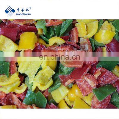 Sinocharm BRC-A approved IQF pepper mixed Frozen pepper