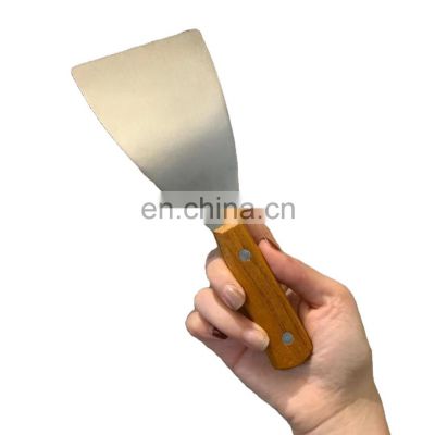 variety sizes carbon steel blade wooden handle putty knife