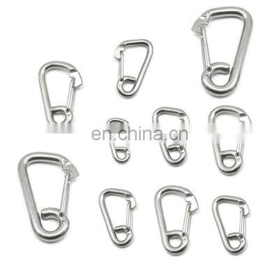 JRSGS Wholesale Snap Hook Delta Simple Snap Hook 304 316 Stainless Steel Spring Climbing Button Carabiner photo-5