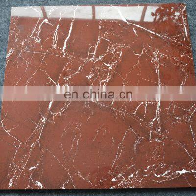Cheap Colored Glazed for Home Vitrified Tiles Red Colour Floor Marble Tile photo-4