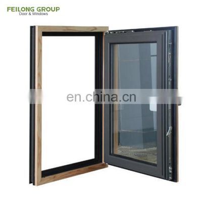 hot sale  simple design frameless aluminum interior noiseless aluminum casement window