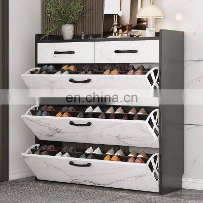 Luxury wood shoe cabinet shoe racks cabinet storage organizer