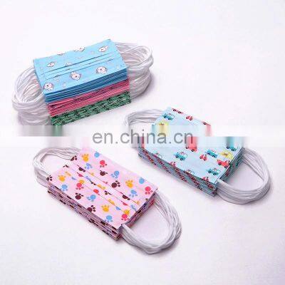 Wholesale 3 ply disposable children facemask kids cartoon mask printing face mask mascarillas