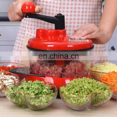 Latest Hand Held Wholesale Wireless Portable Slicer Herb Multifunctional Meat Vegetable Garlic Manual Food Chopper