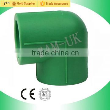 Taizhou Factory supplier PPR 90 degree Elbow for pipe fitting