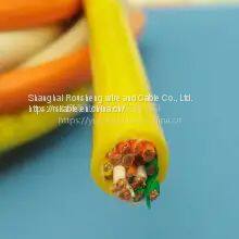 Yellow polyurethane PUR oil-resistant flexible underwater cable Seawater proof cable 11|13|15|17|19|21| 23-core