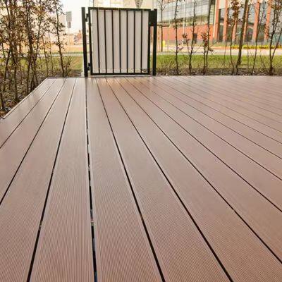 Good Quality Engineered Outdoor Decorative 3d Embossing Wpc Decking Wood Plastic Composite Flooring photo-4