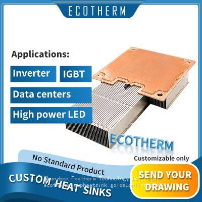 Custom Manufacturer Power Supply Vapor Chamber Copper Pipe Aluminum Led Zipper Fin Large Heatsink Heat Sink photo-2