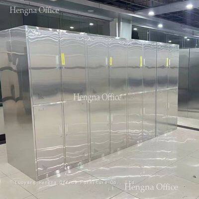 Wholesale Long Lifespan Modern Stainless Steel Lockers With Stainless Hanging Rod for Hotels & Resorts | Secure Personal Storage photo-2