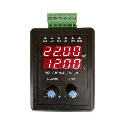 Analog 24V 0-5V 0-10V 0-20mA 4-20mA Signal Simulator Passive 0-22mA Current Source 0-12V 0.3% Accuracy LED Signal Generator