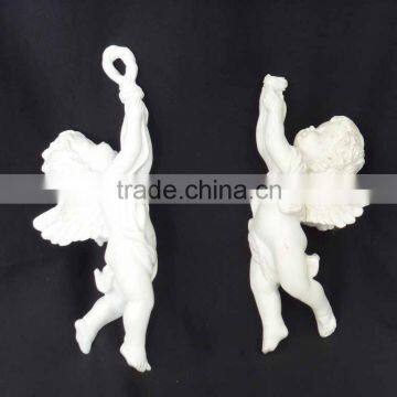 Polyresin home christmas angel hanging decoration