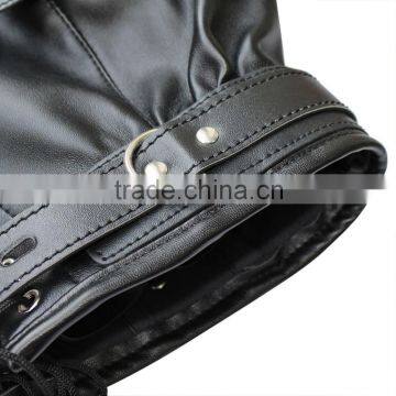 Heavy Duty Padded Locking Leather Hood photo-6