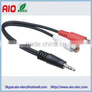 3.5mm Stereo Mini Plug to Dual 2-RCA Jack audio Adapter Cable - 6 in.Change the Connector Type