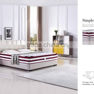 high quality good selling cheap leather soft bed