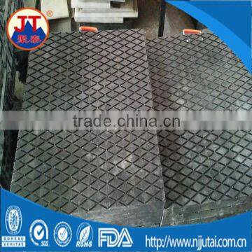 Black CNC textured uhmwpe outrigger pads