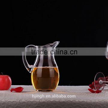 Shaped Clear Glass Decanter 1500ml Crystal Heat-resistant Glass Bottle/hand Blown Glass Decanter photo-5