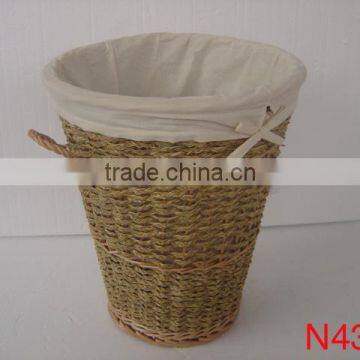 1 PC WILLOW & SEAGRASS HAMPER