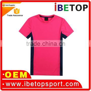 Top quality custom blank t shirt/gym tshirt/sports t-shirt