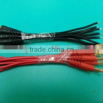 Banana 4.0mm Gold plug connector cable assembly